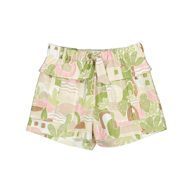 Patterned Shorts- Apple S24-3254