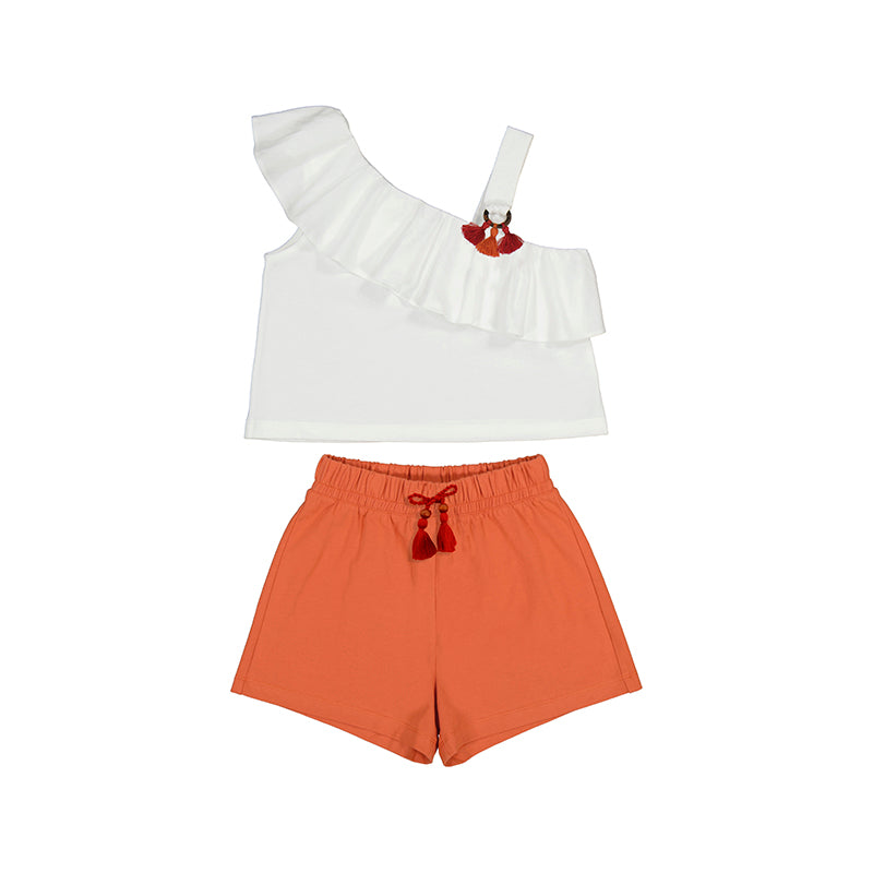 Shorts Set-Pumpkin S24-6273