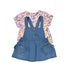 Dungaree Skirt Set-Denim(S24-1839)