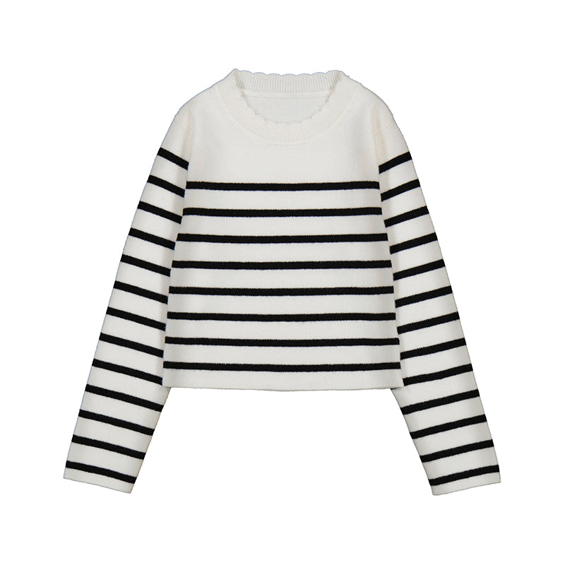 Outfit Striped Top & Midi Skort- Wood W25 4014 &4908