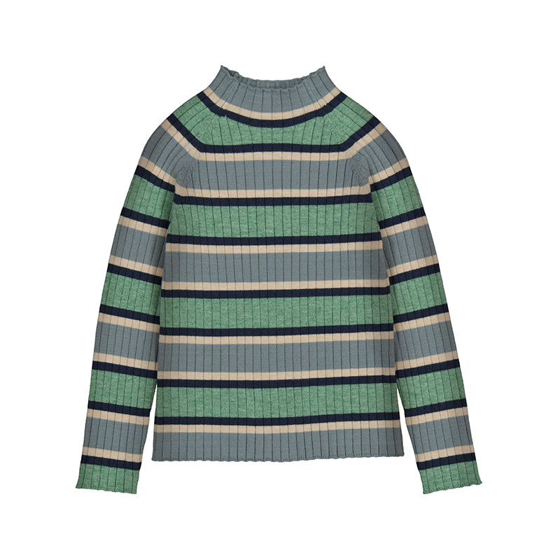 Ribbed Turtleneck- Sage W25 4001
