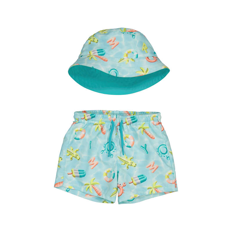 Swim Shorts & Hat Aqua S26 1660