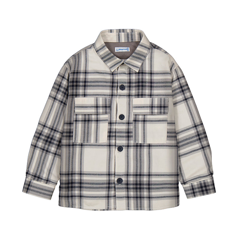 Checked Overshirt-Grey W25 4123