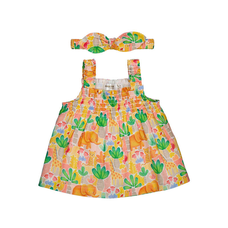 Dress & Headband Mustard S26- 1818