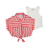 Persimmon Stripe Top & Shorts Outfit S26-234 & 3196