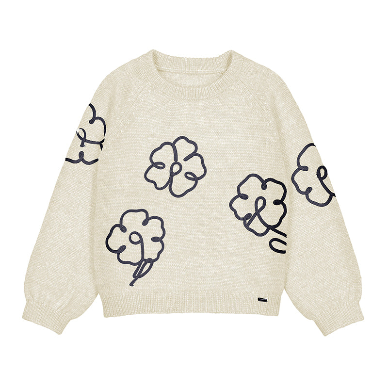 Flower Sweater and Velvet Legging- W25 4308 & 712