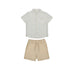 Mocha Linen Bermuda Outfit Outfit S26-3217