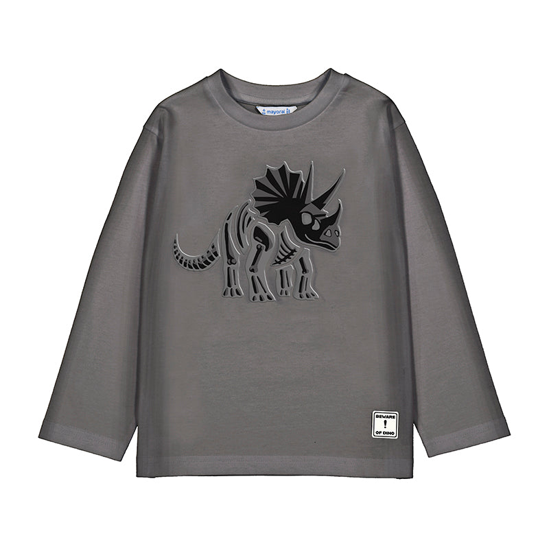 Dino L/S Shirt-Grey  W25 4089