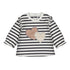 Striped Shirt w/Hearts- W25 2055