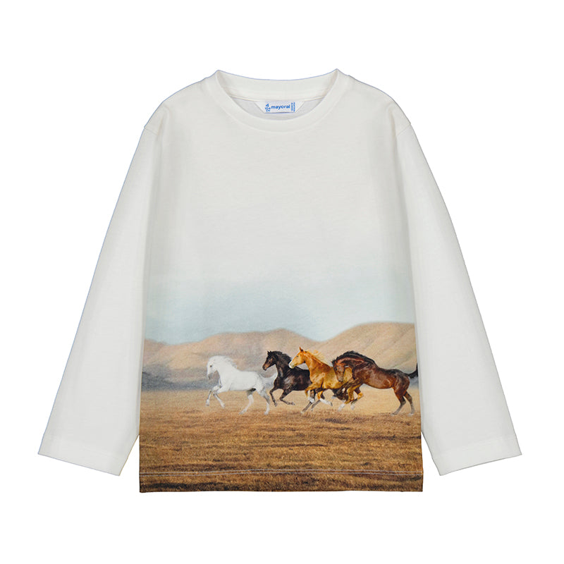 L/S Shirt-Horses W25 4094