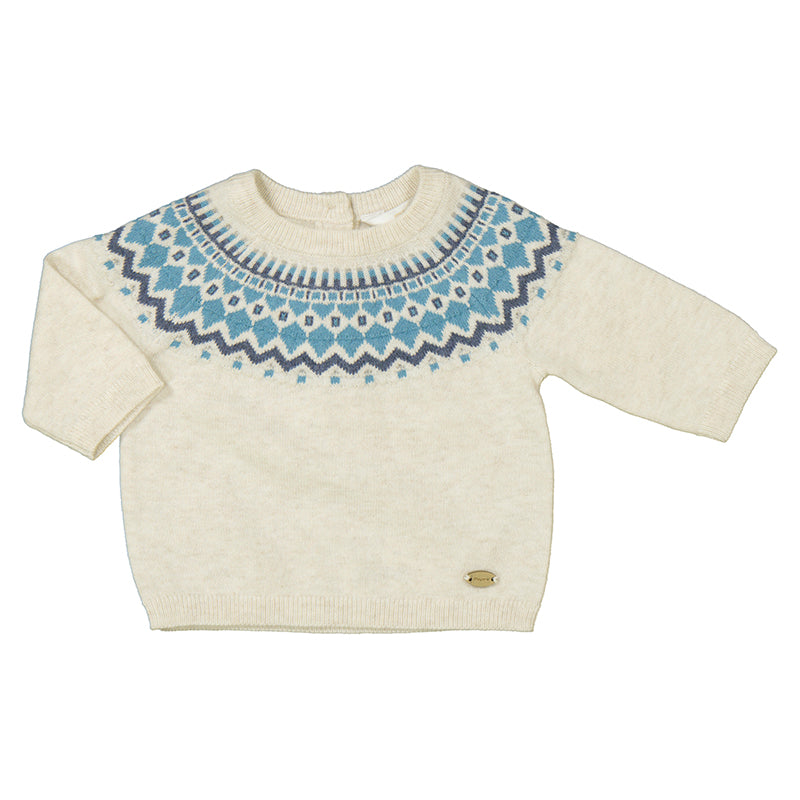 Jacquard Jumper- Milk W24-2306