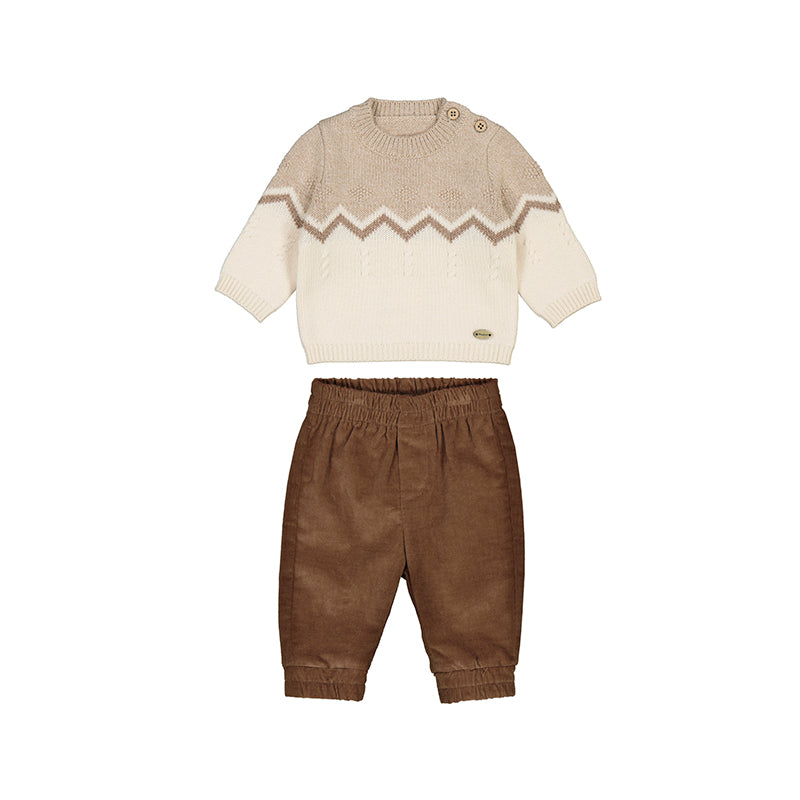 Sweater &Trouser Set- Brown W25 2580