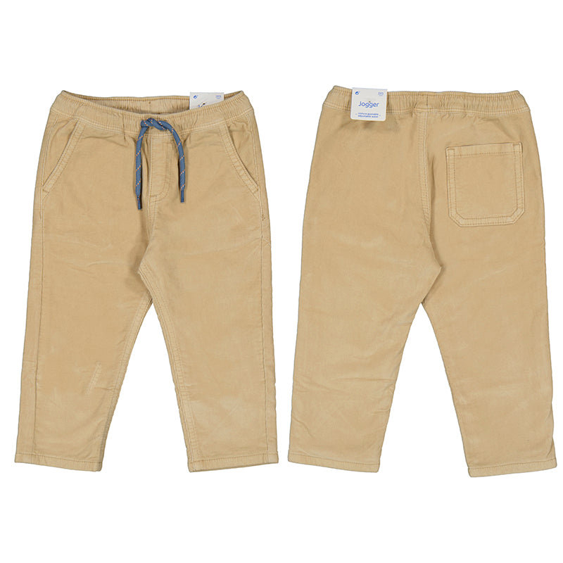 Micro-cord Lined Trousers- Almond W24-2537