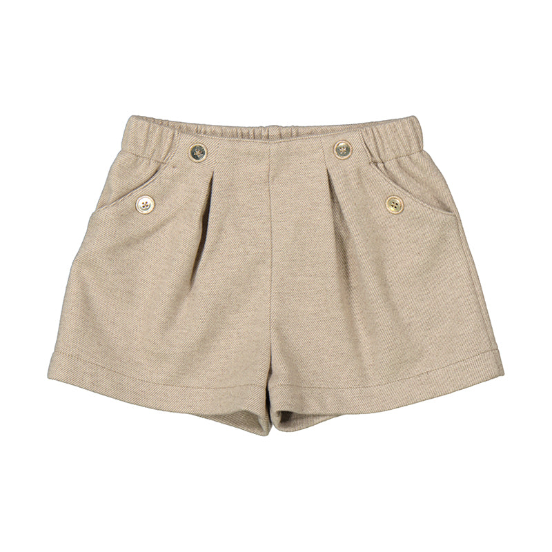 Twill Shorts- Beige W24-2252