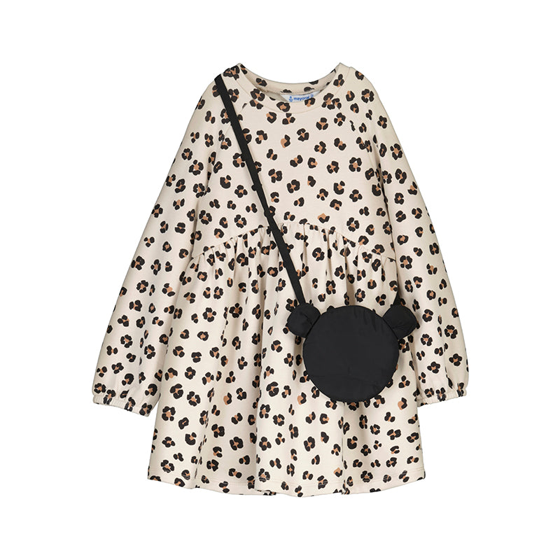 Fleece Dress w/Purse- Cheetah Print W25 4926