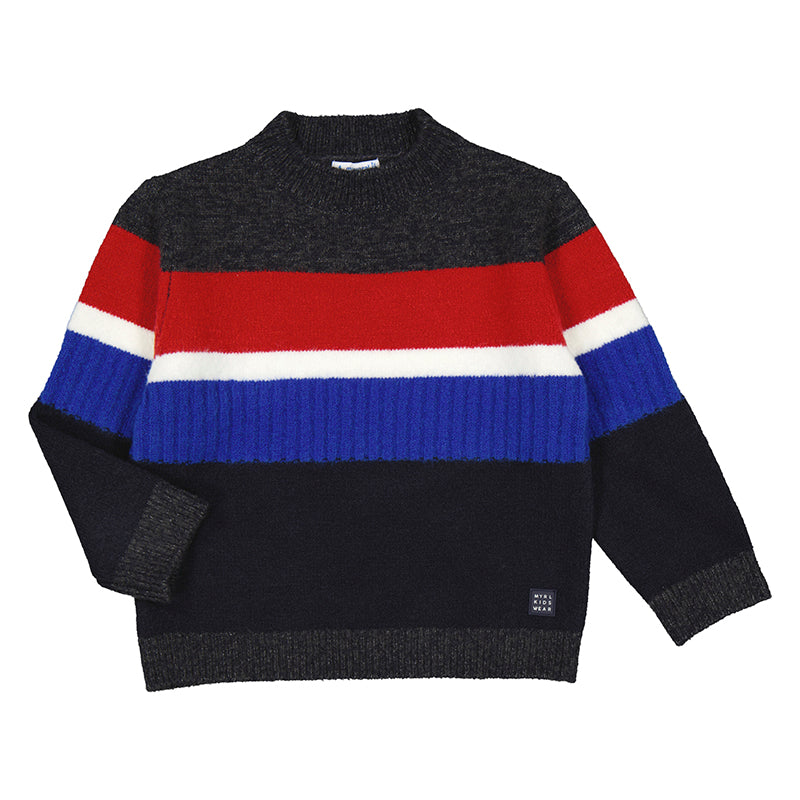 Mayoral Block Sweater - Red W23-4319