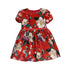 Mayoral Printed Dress- Red Floral W23-4914