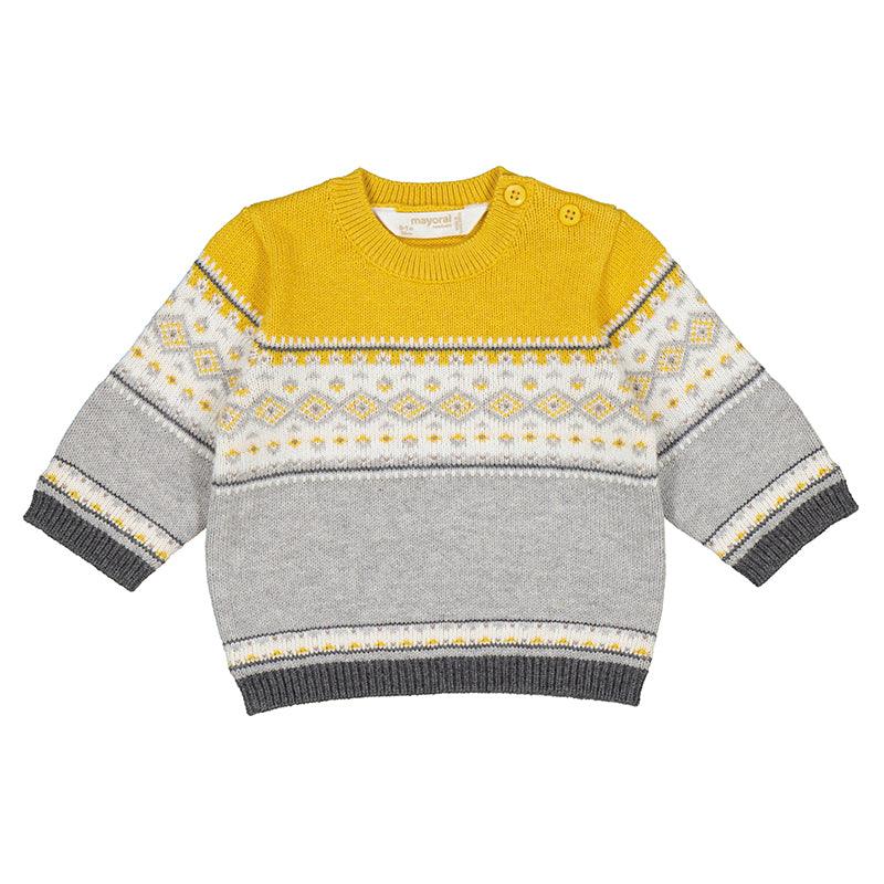 Sweater Jaquard- Orangy W23-2305