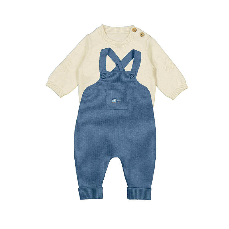 Knit Overall Set- Arctic Blue W25 2646