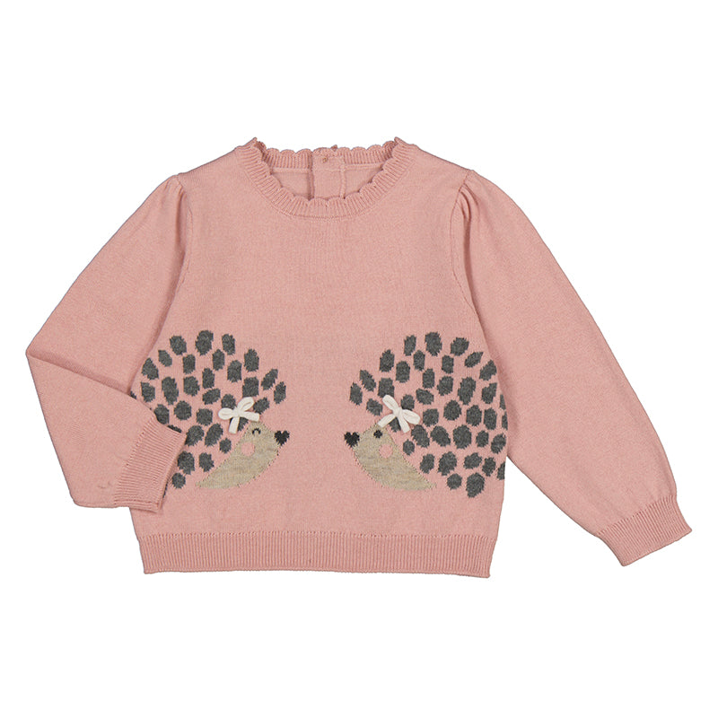 Jacquard Sweater- Blush W24-2322