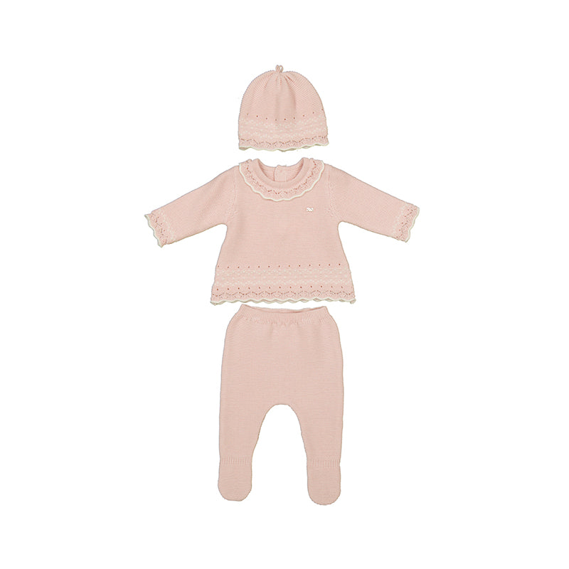 Knit Leg Warmer & Hat Set- Crystal W25 2556