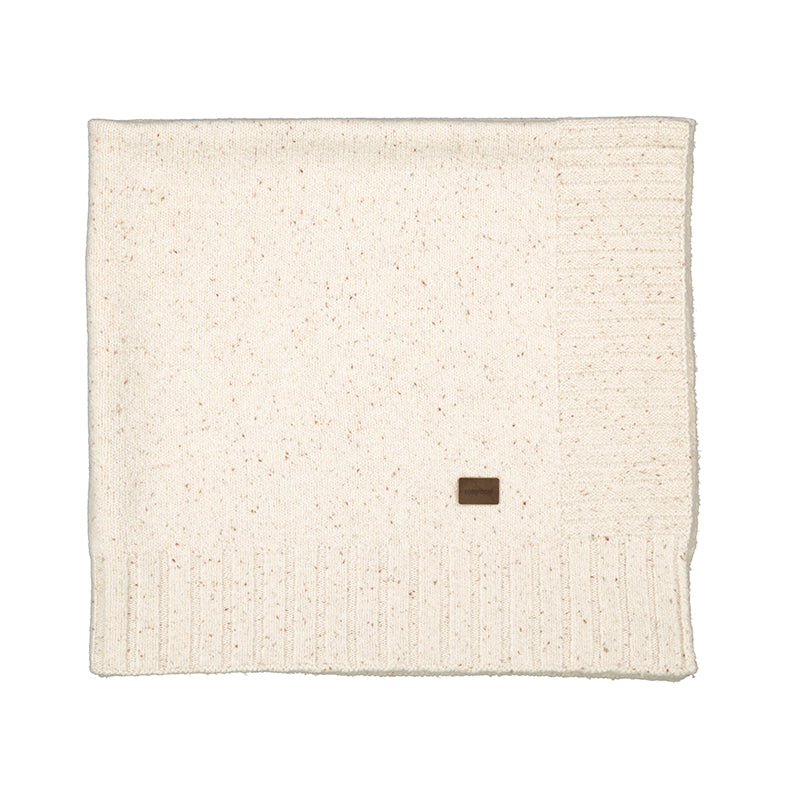 Knit Baby Blanket- Offwhite W25 9942