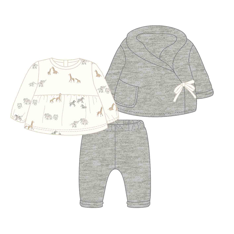 3-Piece Pantsuit- Gray W25 2561