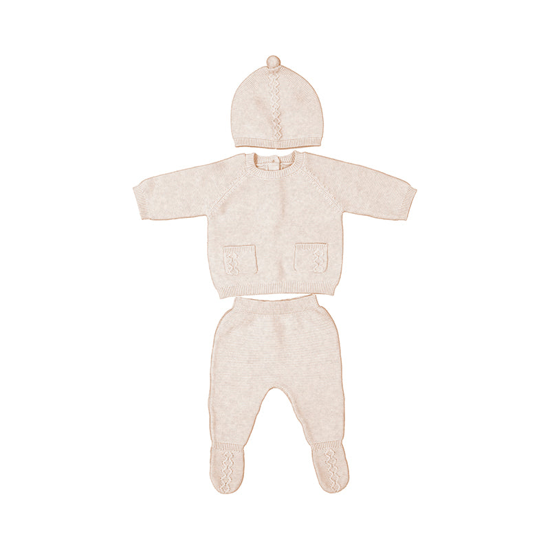 Leg Warmer & Hat Set- Milk W25 2564
