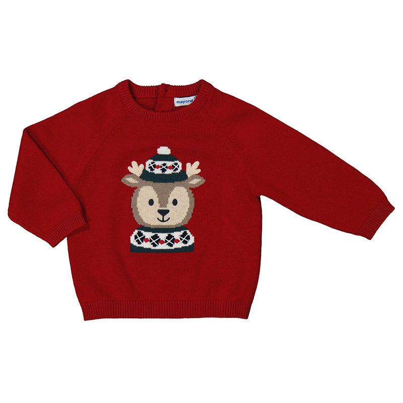 Sweater- Cherry Reindeer W24-2310