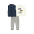 Pullover Vest Pants Set- Navy W24-2640