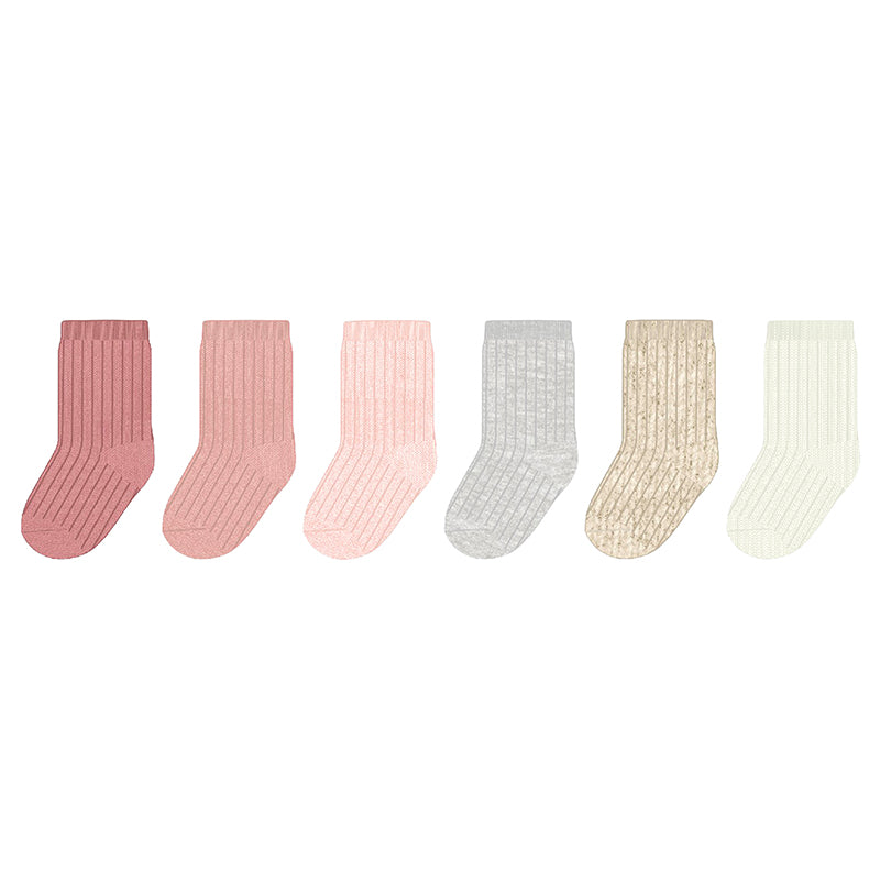 Mayoral 6 Pair Socks Set - Roses W25 9918