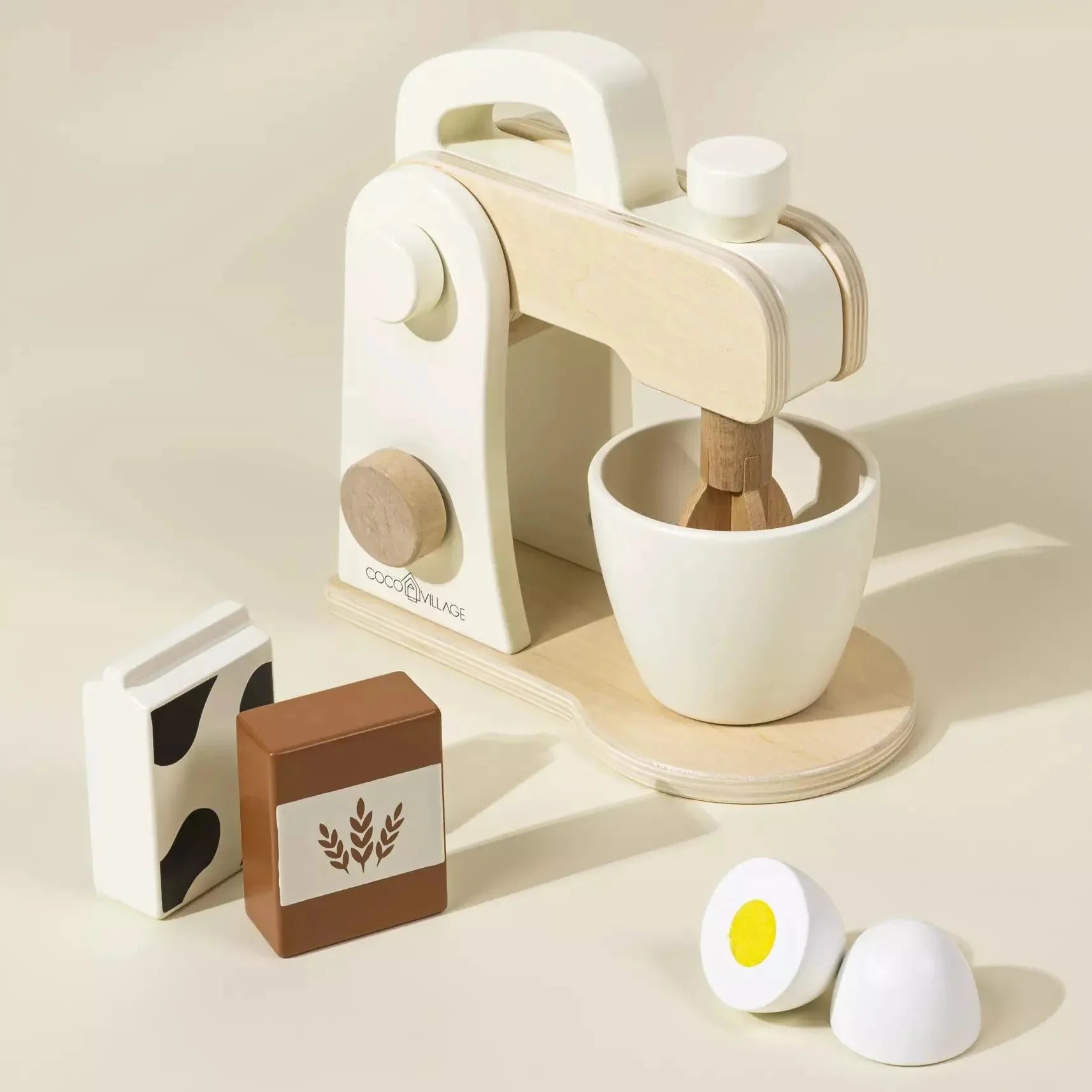 Coco Village Wooden Stand Mixer and Accessories