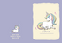 4 Unicorn Birthday Card
