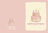 Pink Cake Birthday Card