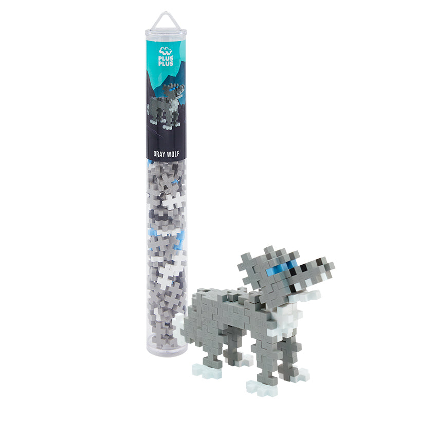 Plus-Plus Mini Maker Tube - Gray Wolf