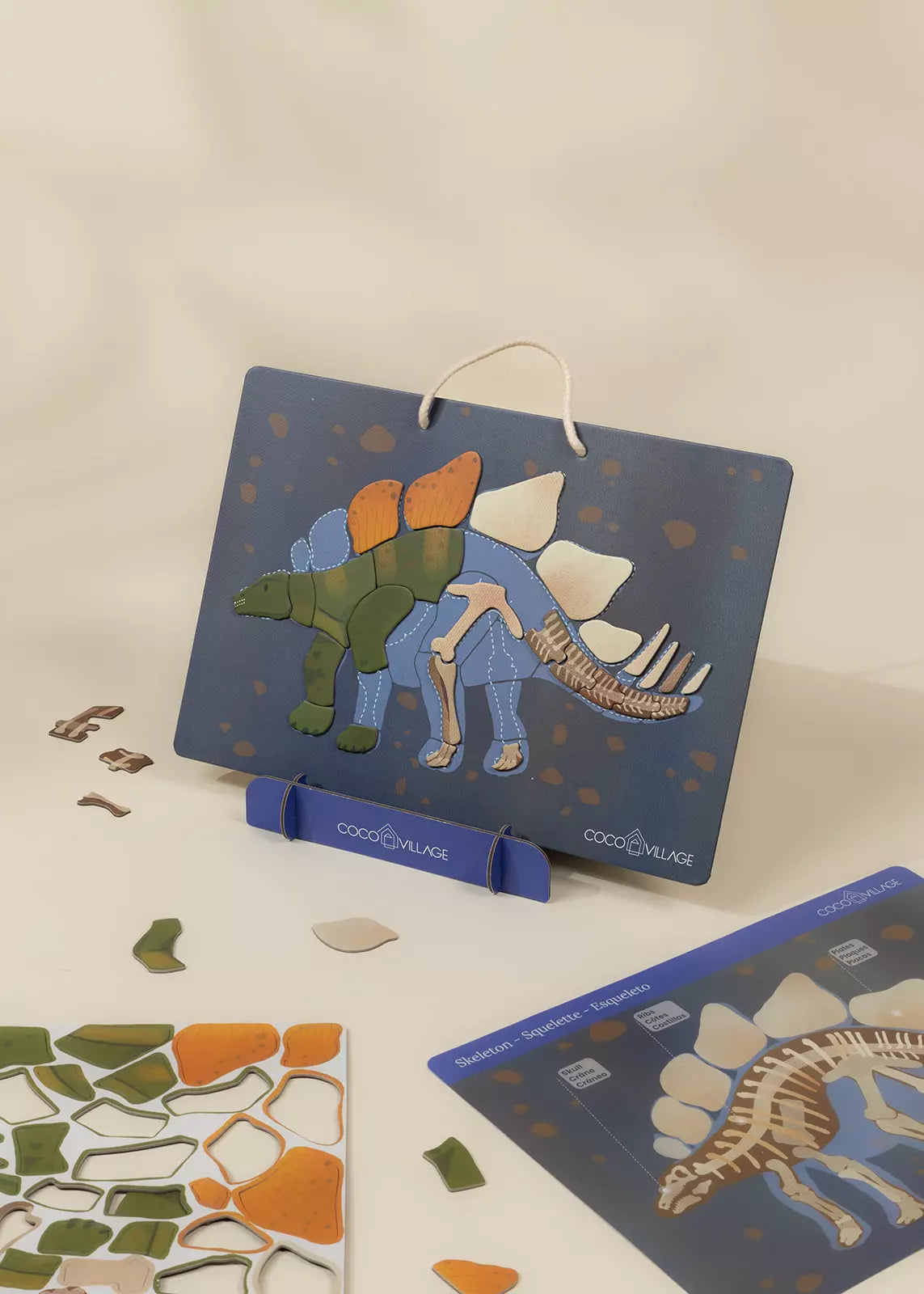 Coco Village Magnetic Interactive Board – Meet the Stegosaurus