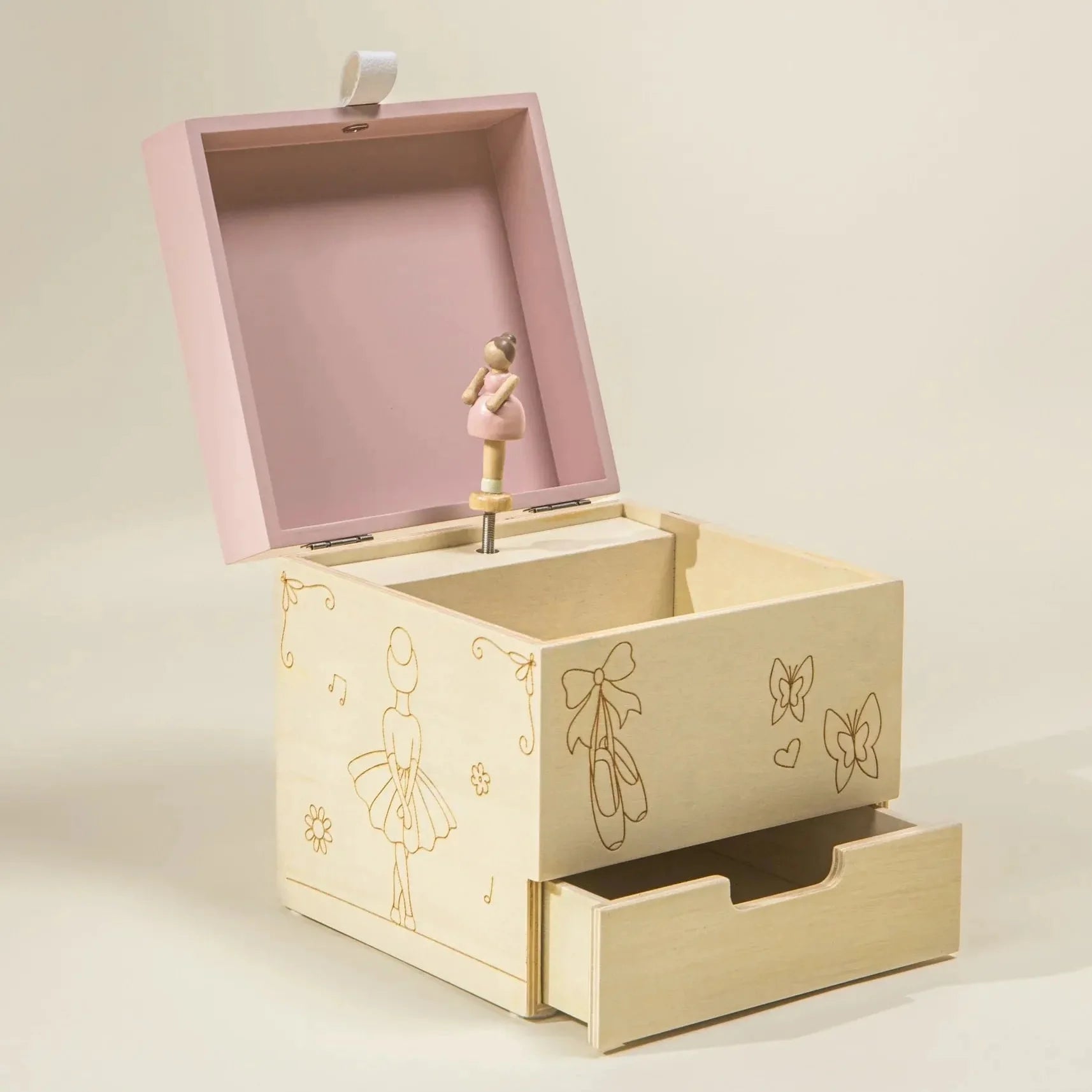 Coco Village Wooden Musical Souvenir Box - Ballerina