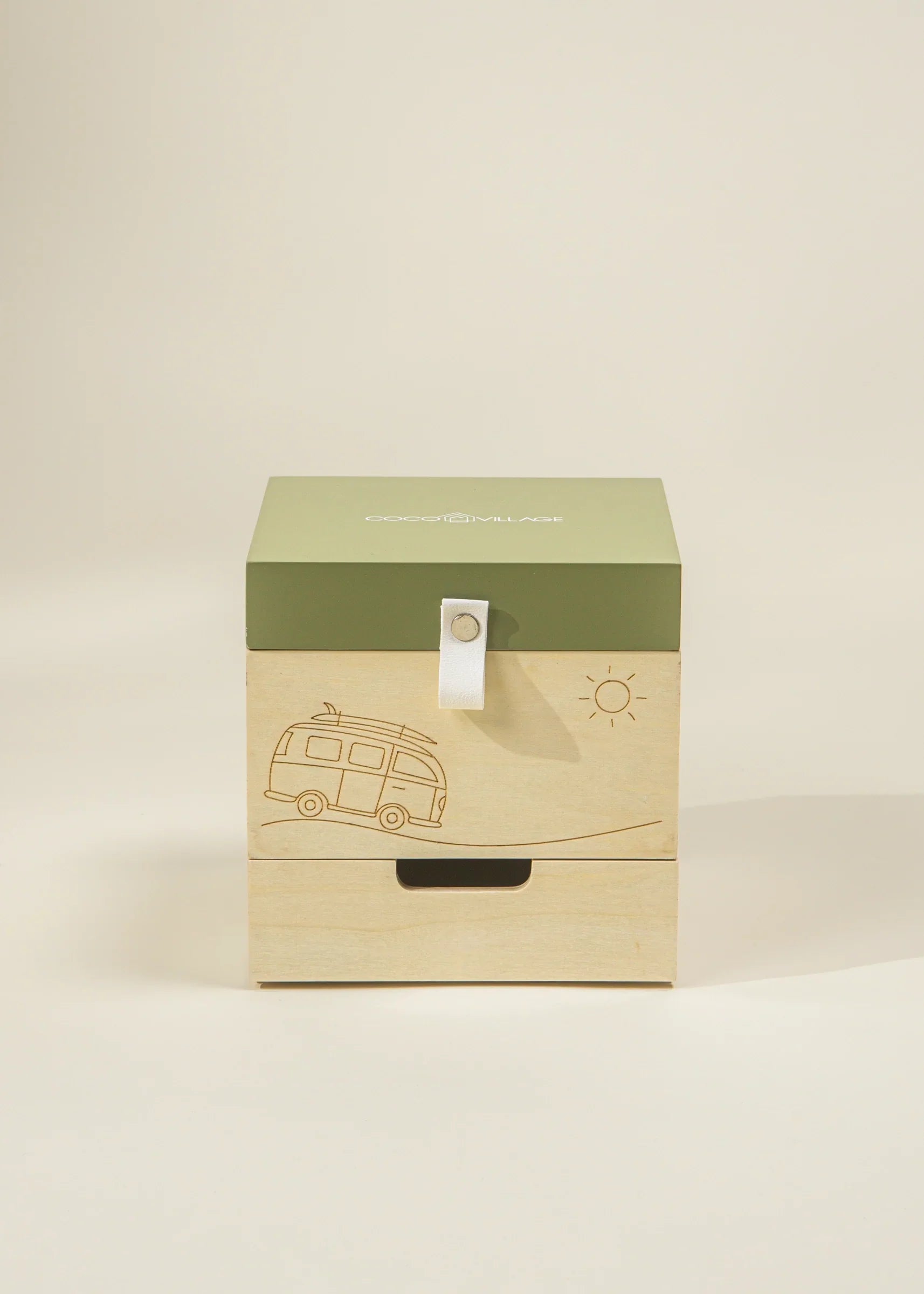 Coco Village Wooden Musical Souvenir Box - Travel