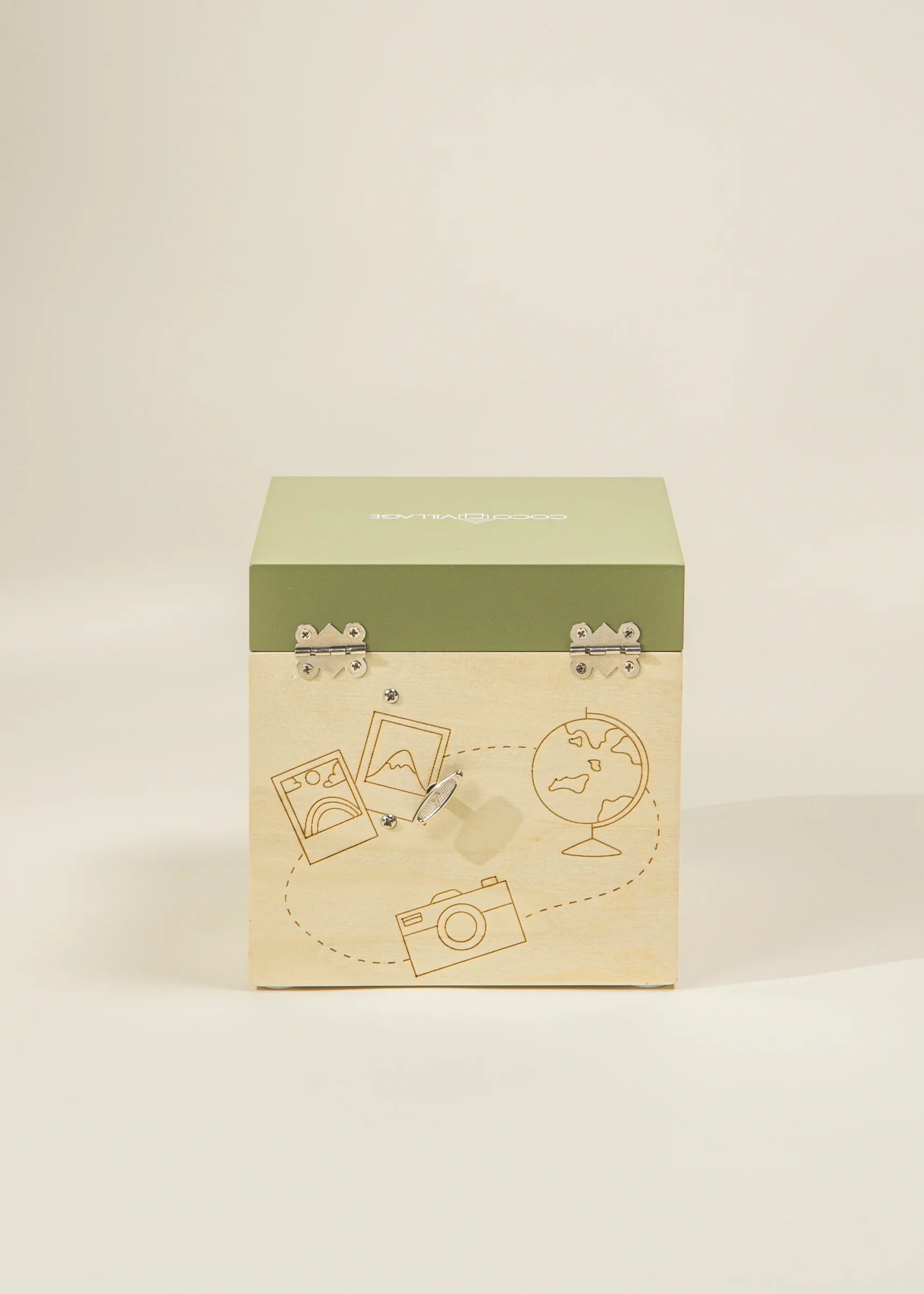 Coco Village Wooden Musical Souvenir Box - Travel