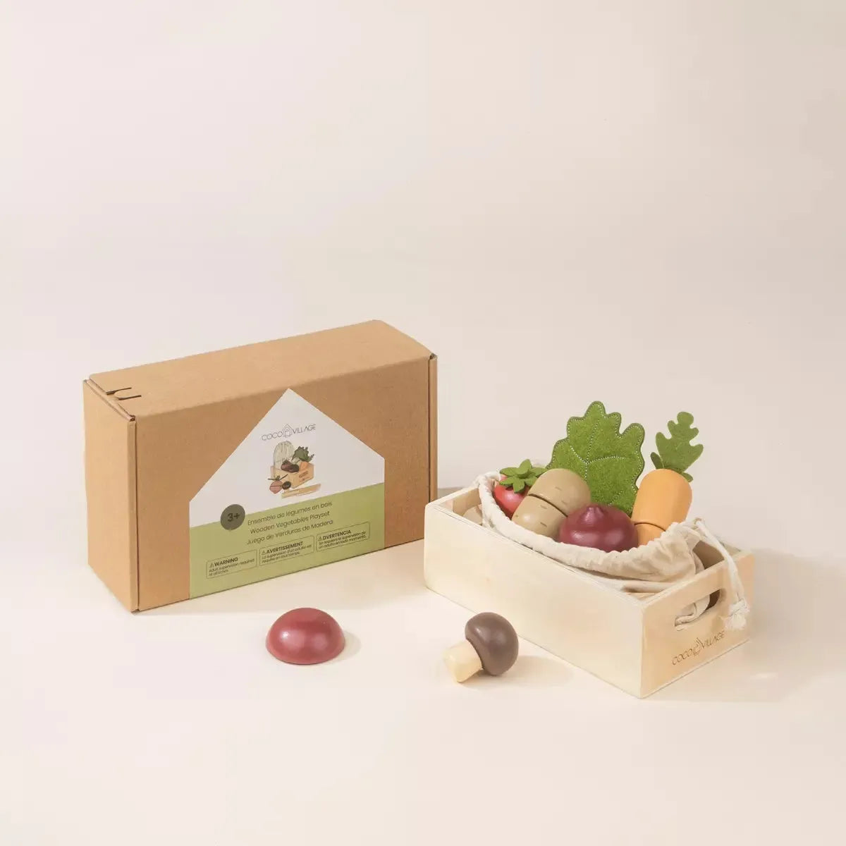 Coco Village Wooden Vegetables Playset