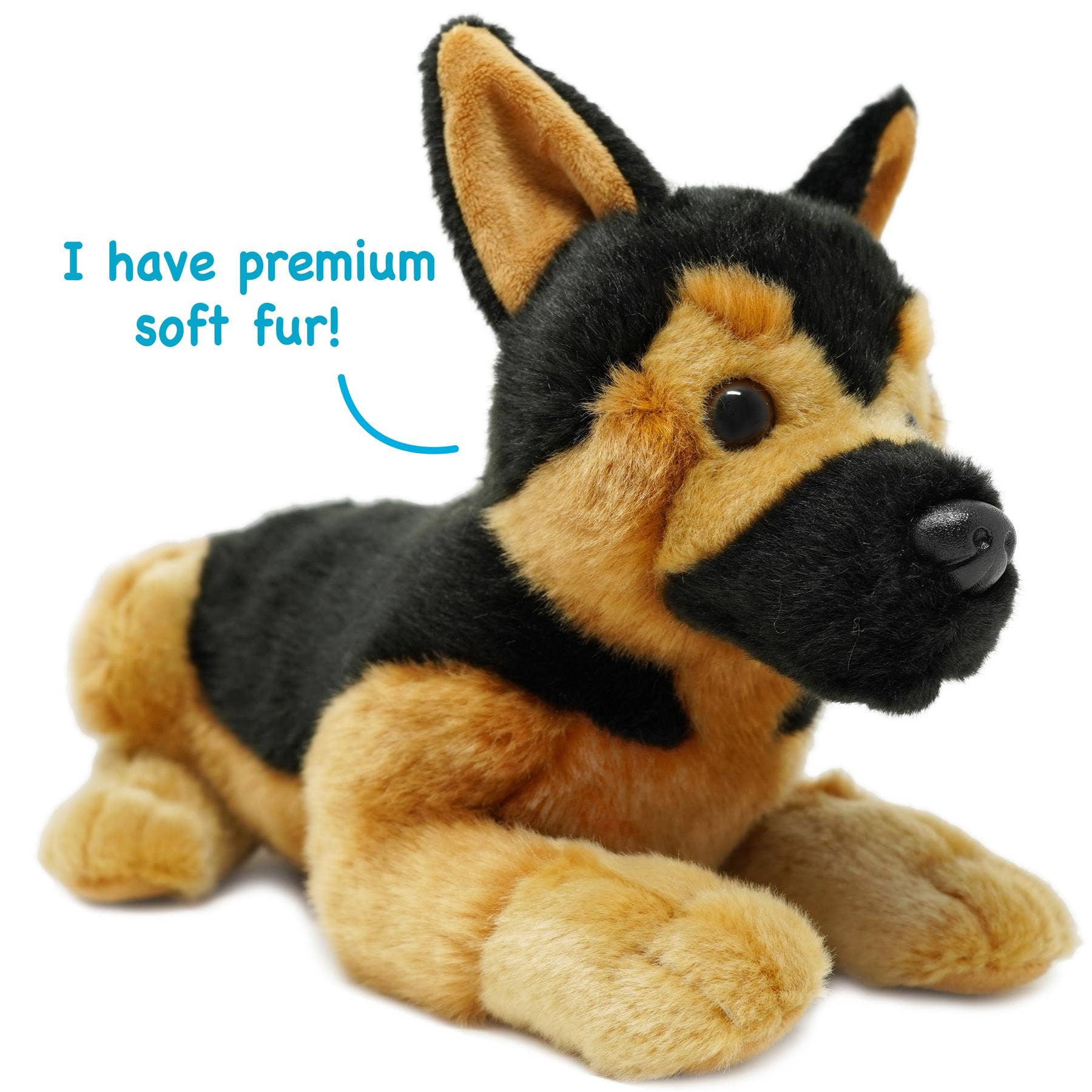 VIAHART Toy Co. - Gretchen The German Shepherd | 15 Inch Stuffed Animal Plush | By TigerHart Toys