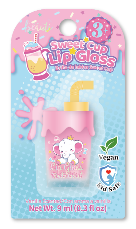 Sweet Cup Lip Gloss – Vanilla Scent (Kids Lip Gloss)