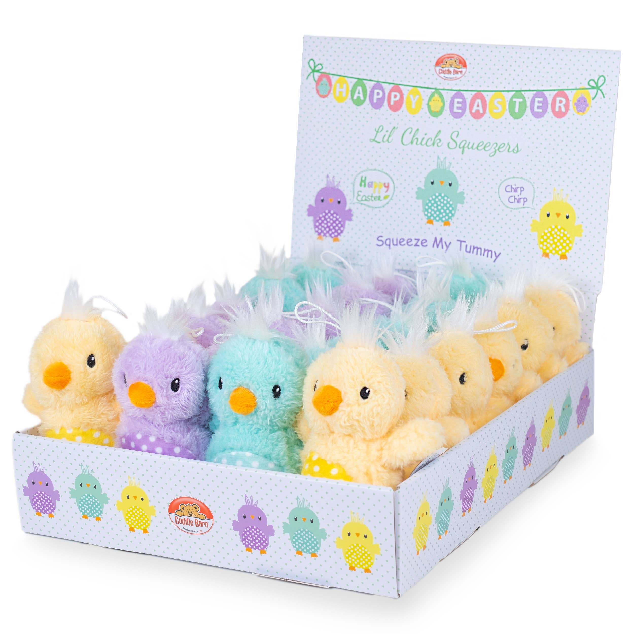 Lil Chick Squeezers (Easter Basket Plush Toy Gift)