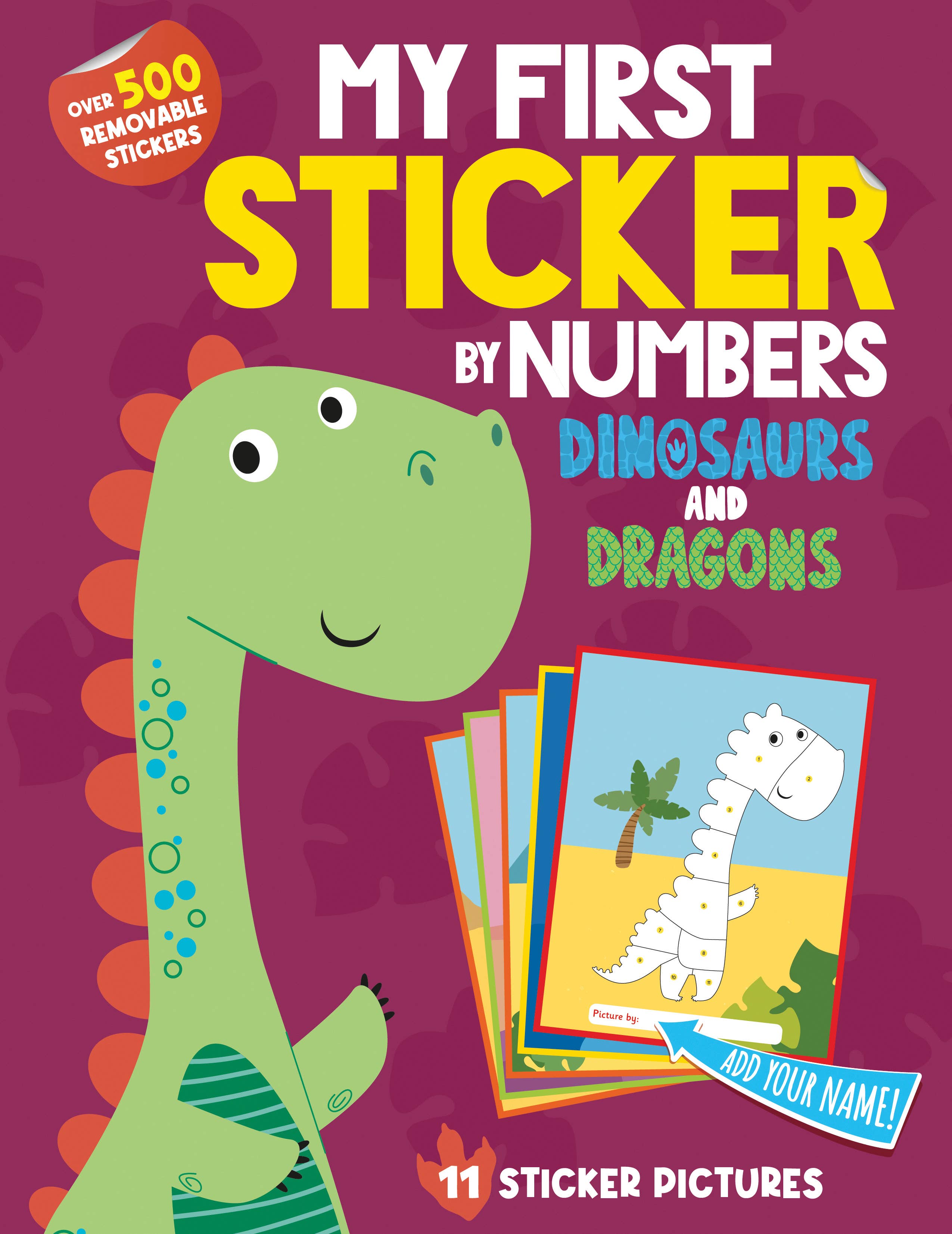 Sourcebooks - My First Sticker By Numbers: Dinosaurs and Dragons