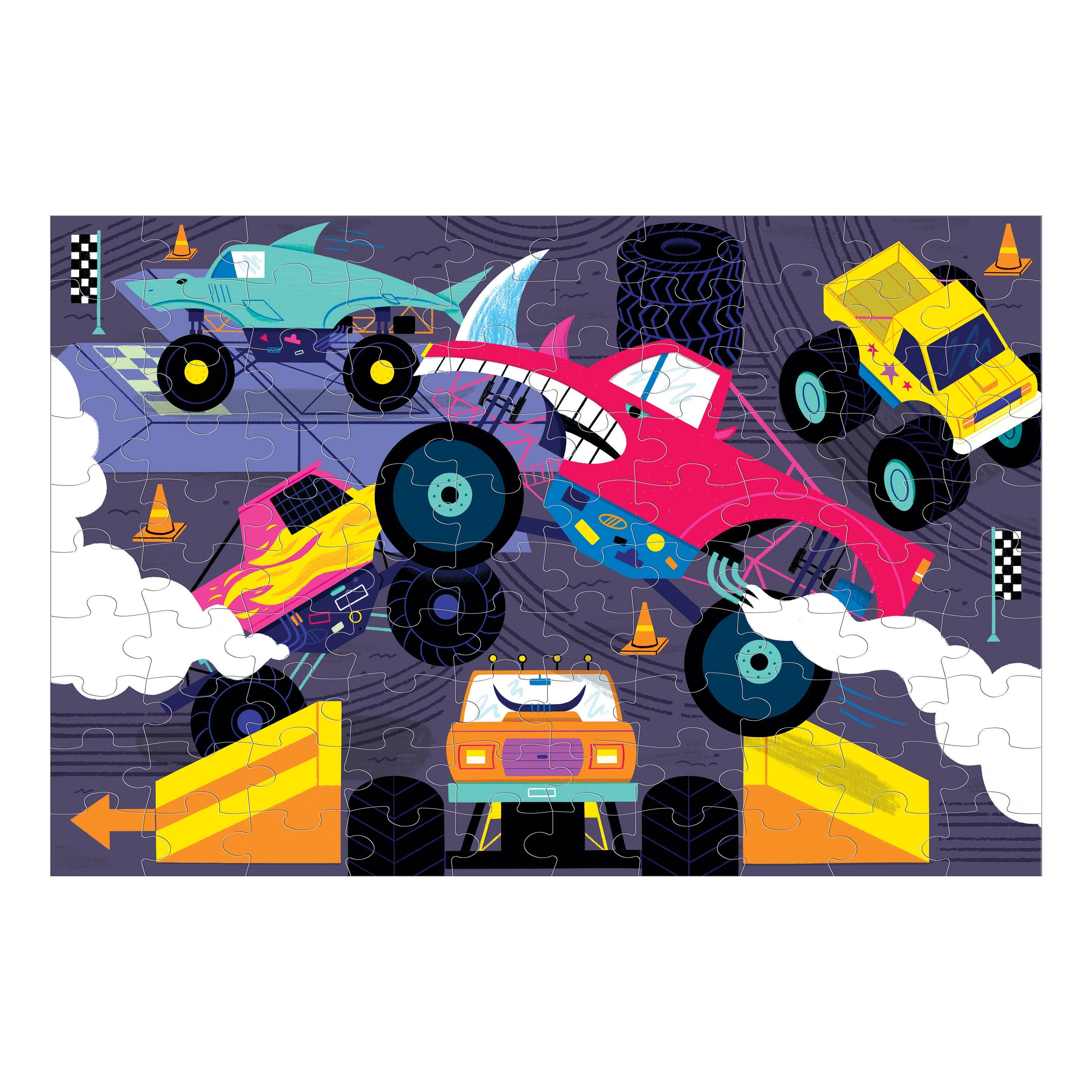 Chronicle Books - Monster Trucks 100 Piece Glow in the Dark Puzzle