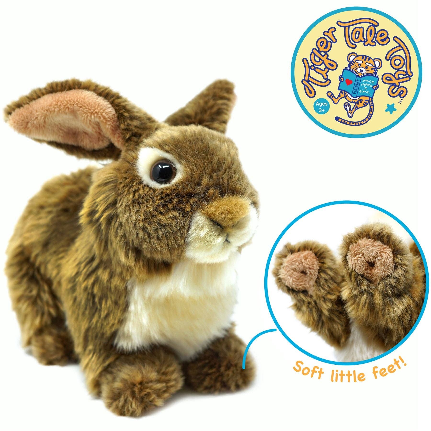 VIAHART Toy Co. - Brigid The Brown Rabbit | 10 Inch Stuffed Animal Plush | By TigerHart Toys