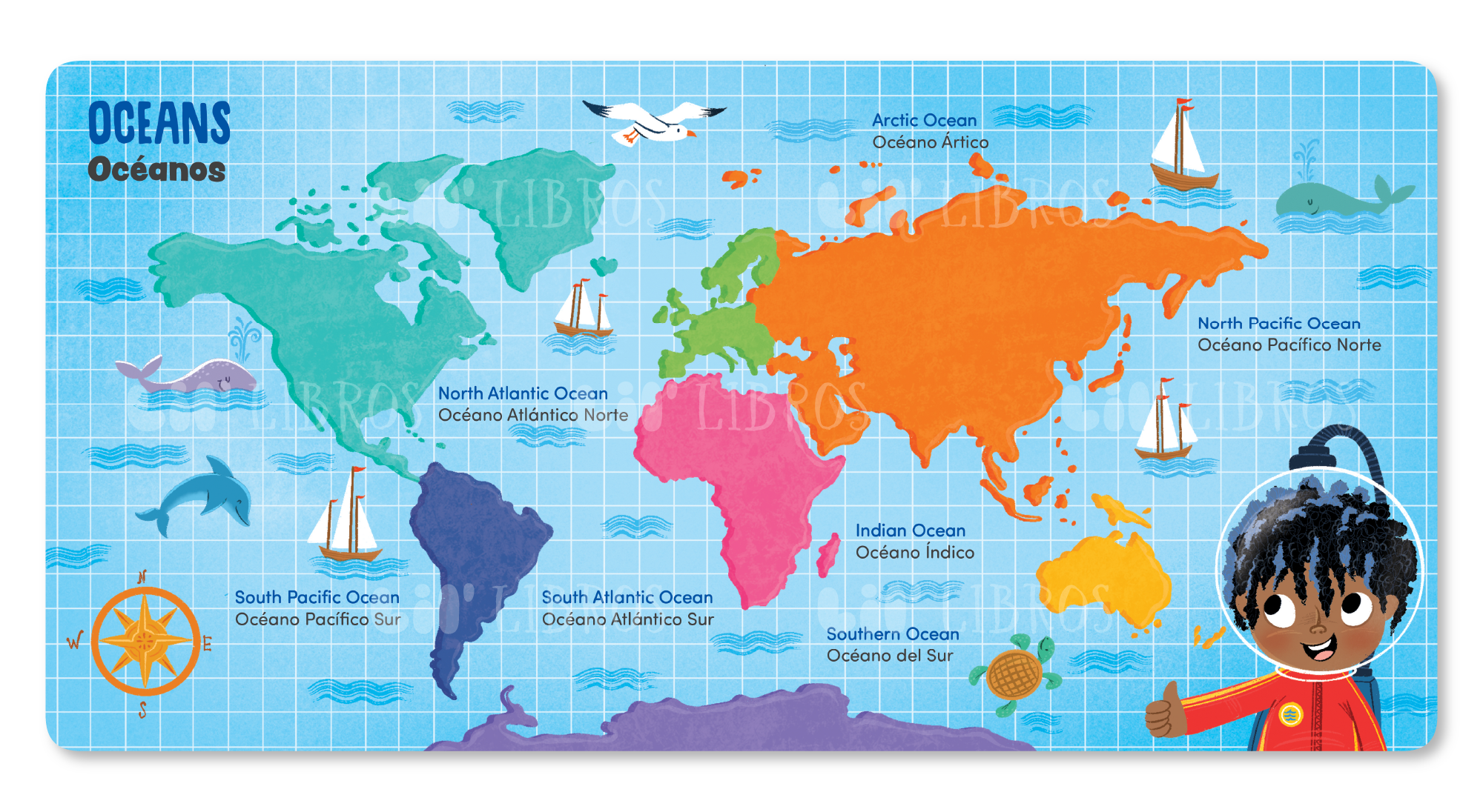 My First 100 Ocean Words in English and Spanish
