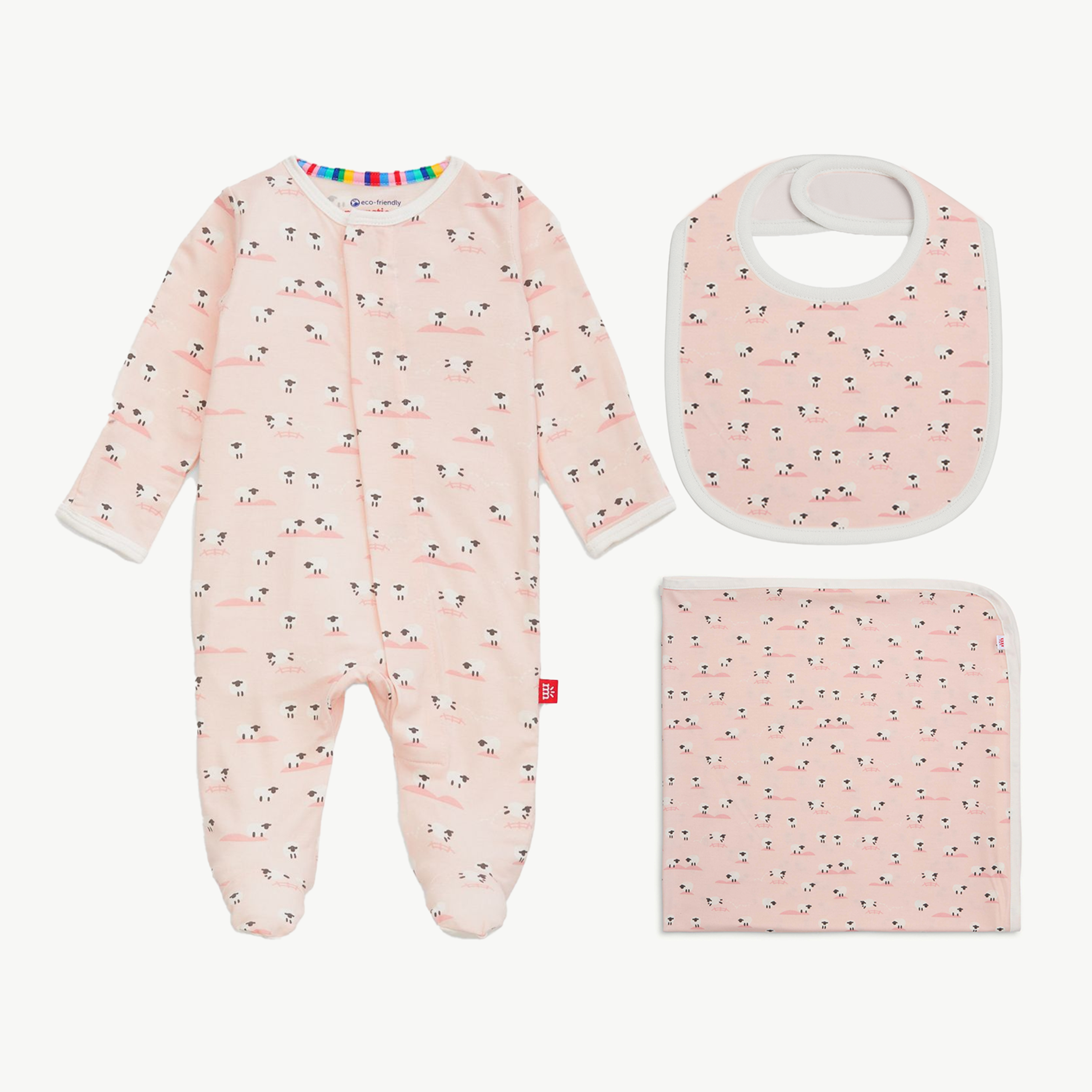 Magnetic Me - BA BA BABY PINK MODAL 3PC GIFT SET: 650 / 0-3M