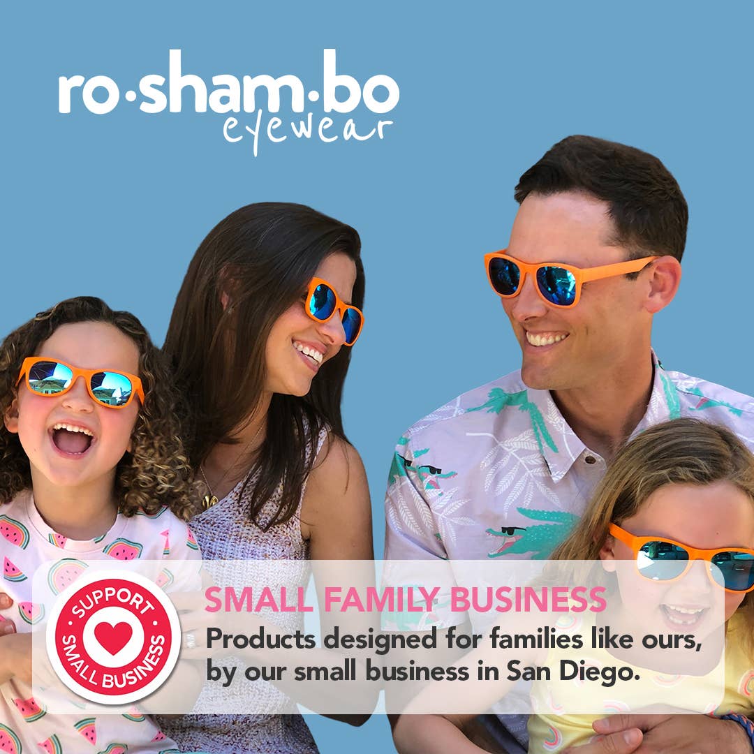Roshambo Eyewear - Royal Blue Sunglasses: Toddler (Ages 2-4) / Chrome Polarized Lens