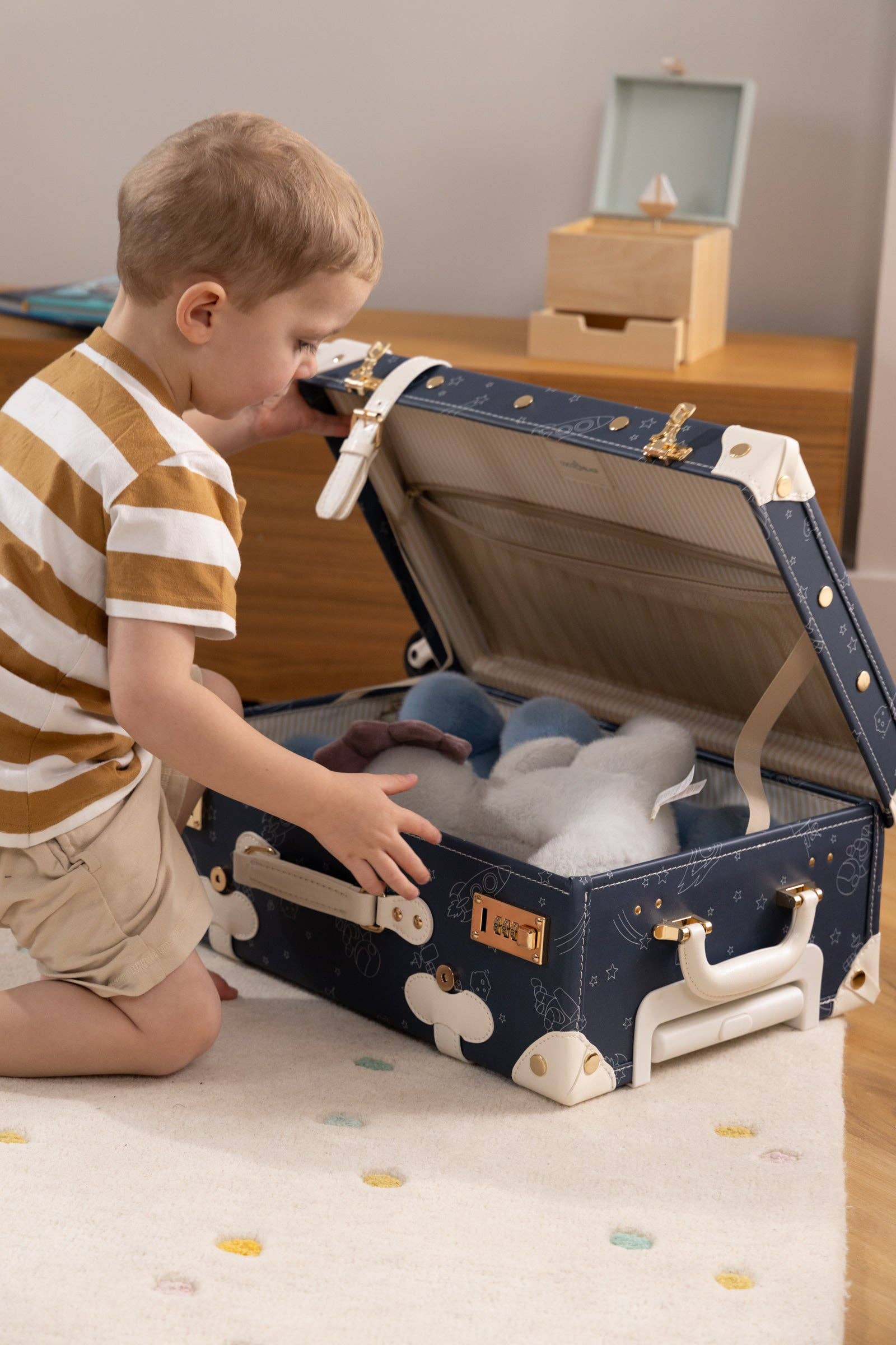 Coco Village - Vegan Leather Carry-On Suitcase - Space